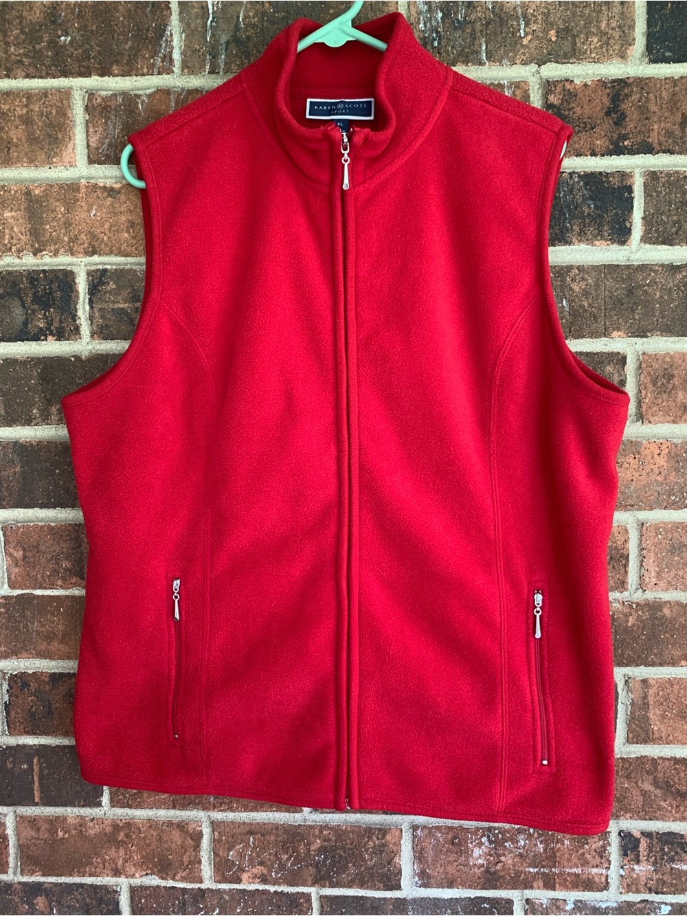 Scott Red Women's Fleece Vest - Full Zip
